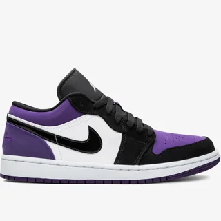 کتونی نایک ایر جردن ۱ بدون ساق بنفش تو Nike Air Jordan 1 Low Purple Toe