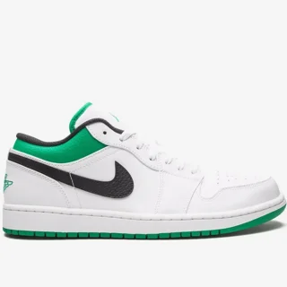 کتونی نایک ایرجردن ۱ بدون ساق سبز لاکی Nike Air Jordan 1 Low Lucky Green