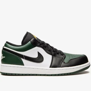 کتونی نایک ایرجردن ۱ بدون ساق سبز تو Nike Air Jordan 1 Low Green Toe