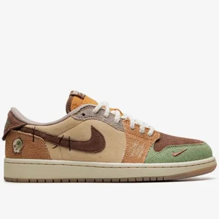 کتونی نایک ایرجردن ۱ بدون ساق وودو Nike air jordan 1 low zion wiliamson voodoo